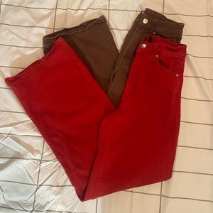 Bundle of H&M Divided Wide Leg Twill Pants Size 0